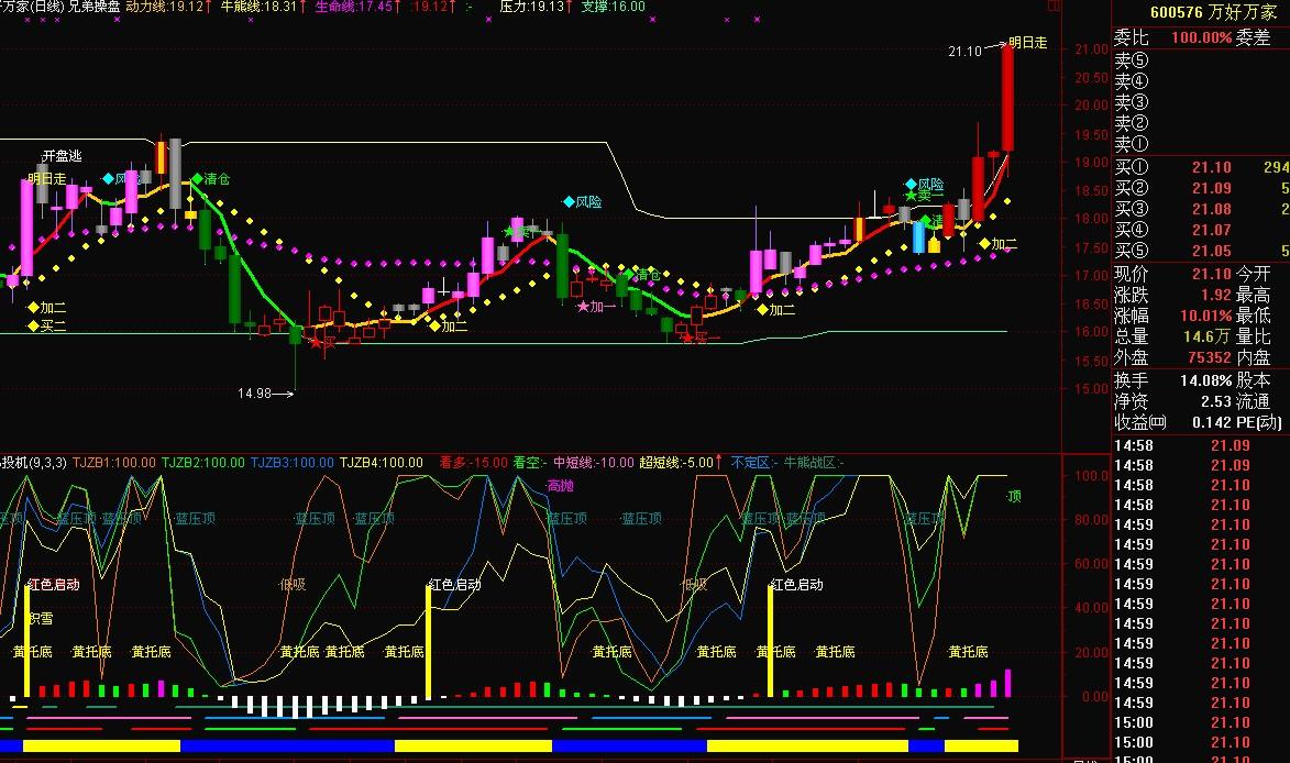 通达信兄弟投机指标公式
