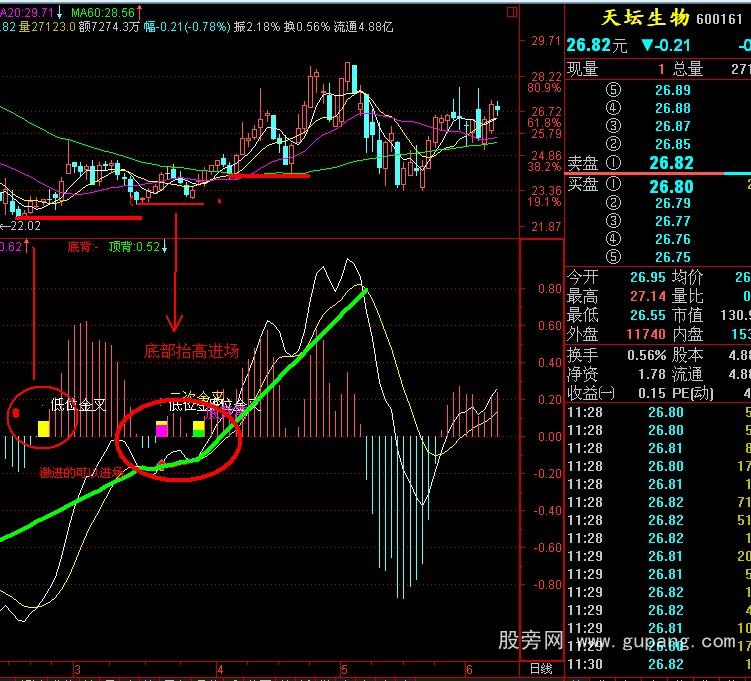 通达信macd顶底背离指标公式