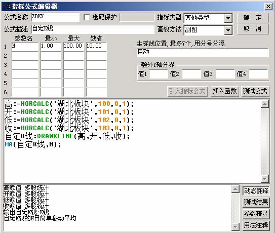 通达信指标公式编写教程 第3节公式编写示例