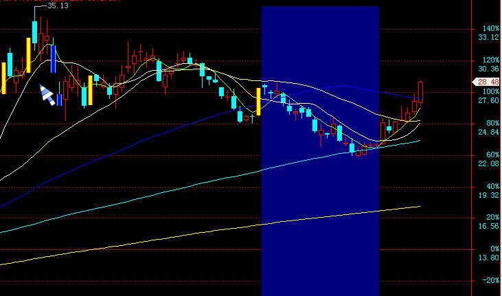 指定的周期K线下面做个标记