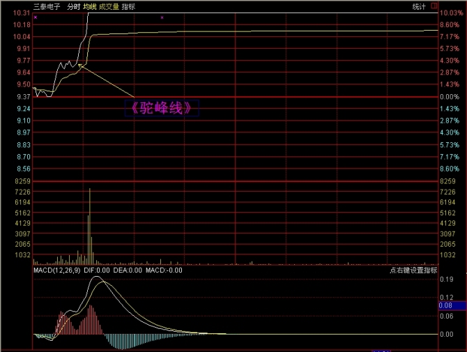 看懂分时图之分时驼峰线