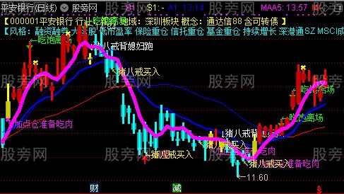 通达信猪八戒背媳妇主图指标公式