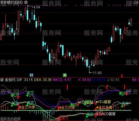 通达信MACD+KDJ共振指标公式