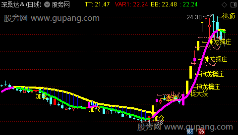 通达信神龙擒庄主图指标公式