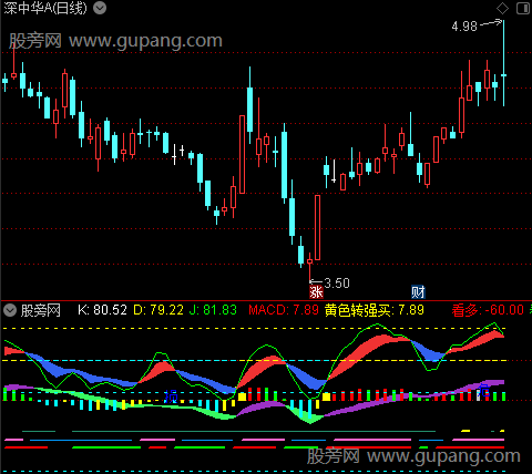 通达信擒庄多空短中指标公式