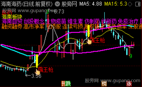 通达信霸王枪主图指标公式